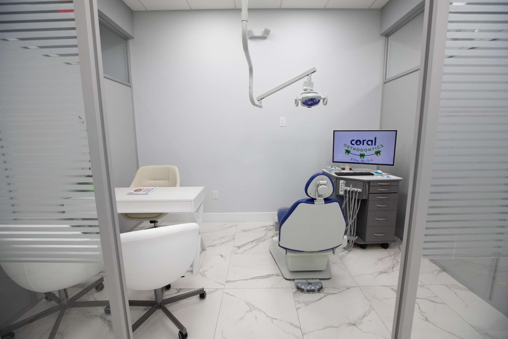 Coral Orthodontics reception and waiting area