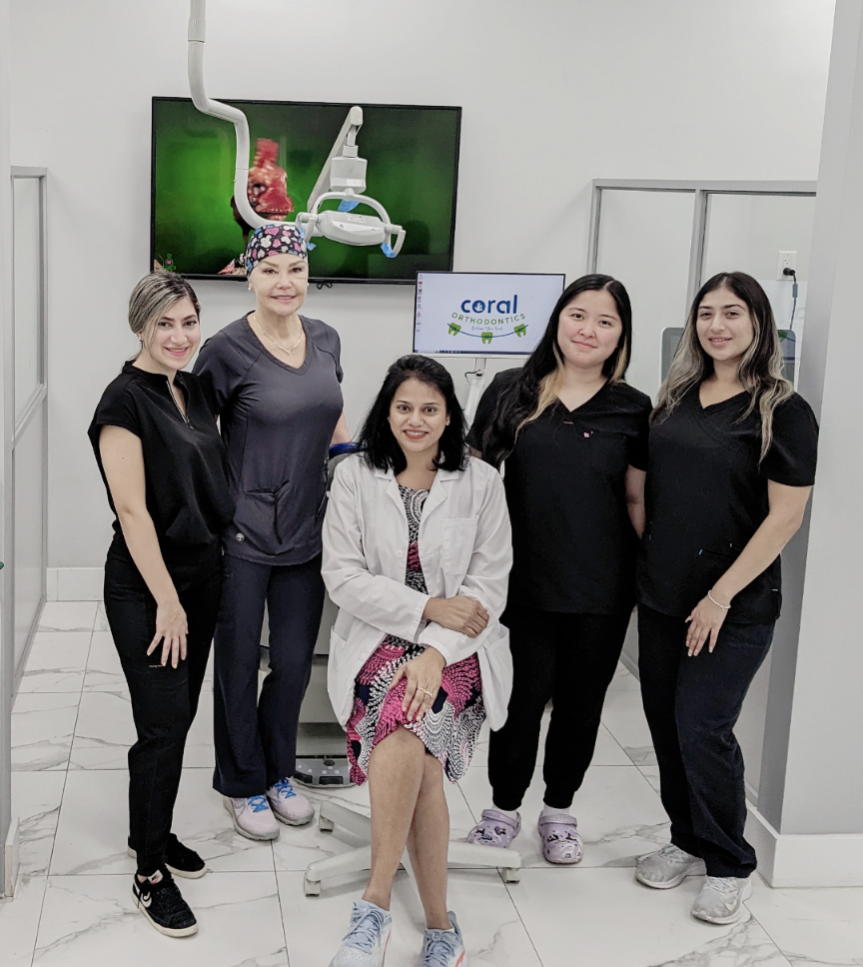 Coral Orthodontics team group photo